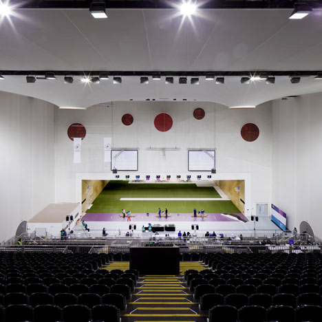 Olympic shooting venue, interior view